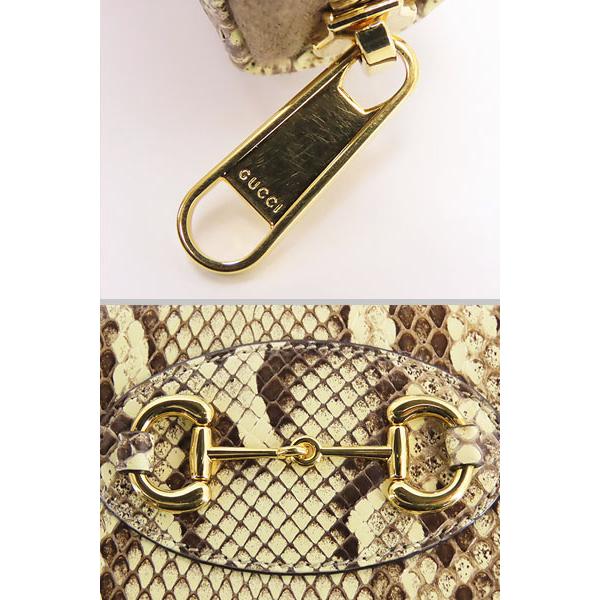 激レア新品同様 GUCCI グッチ ホースビット 1955 パイソン 長財布