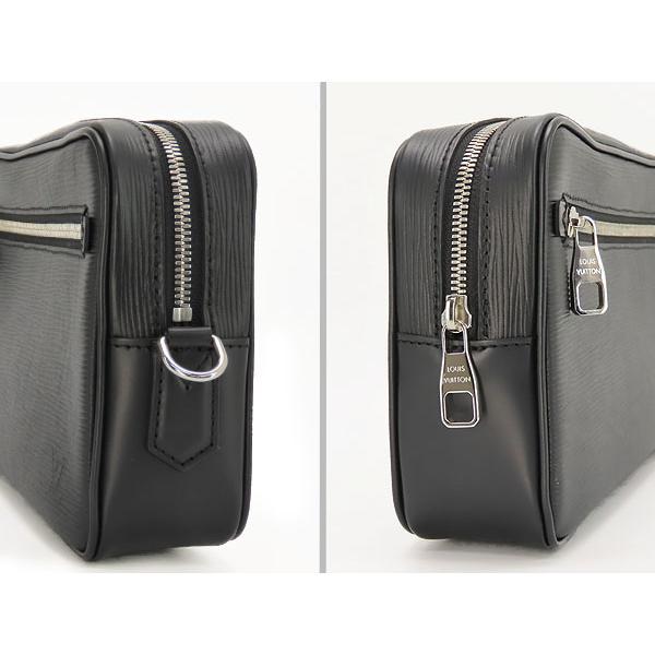 LOUIS VUITTON ● 新品 未使用品 レザー エピ バッグ ポーチ 黒 LOUIS VUITTON（ルイ・ヴィトン） レア未使用 エピ ポシェット カサイ