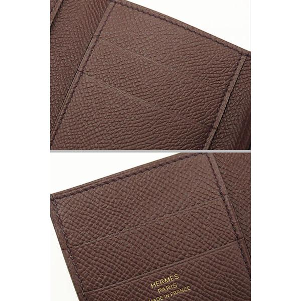 新品同様 エルメス HERMES ベアン コンビネ 三つ折り財布 コンパクト