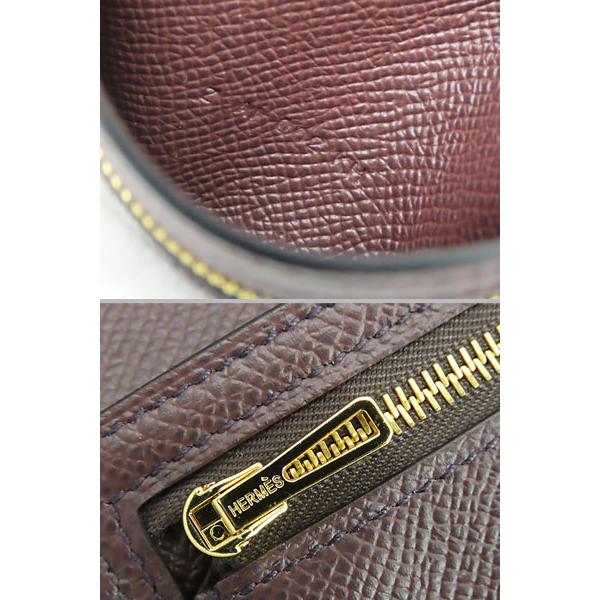 新品同様 エルメス HERMES ベアン コンビネ 三つ折り財布 コンパクト