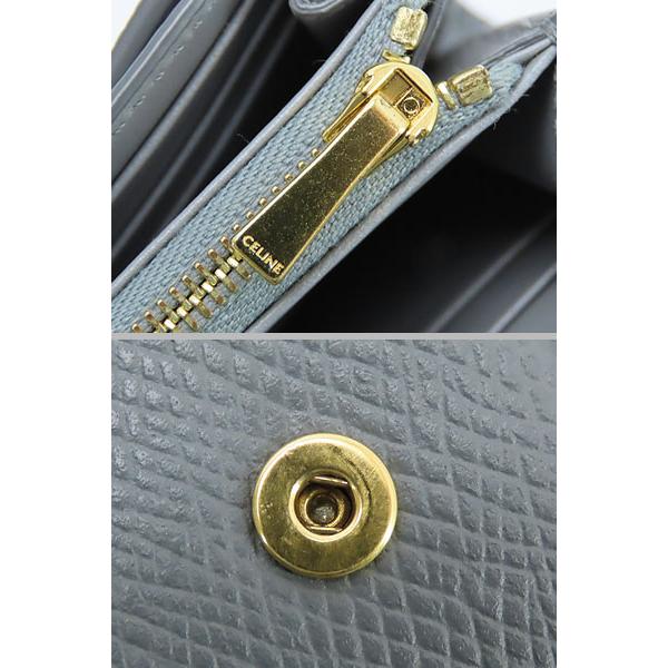CELINE（セリーヌ） 新品同様 ラージ フラップウォレット 二つ折り長