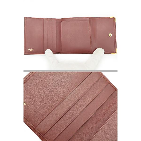 Cartier（カルティエ） 超美品 マストライン 三つ折り財布 がま口財布