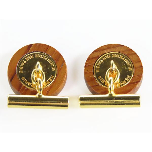 HERMES セリエ ウッドカフス