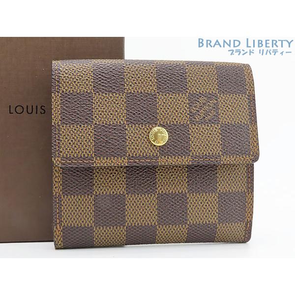 美品 ルイヴィトン ダミエ ポルトフォイユ エリーズ Wホック 財布 LOUIS VUITTON（ルイ・ヴィトン） 未使用 ダミエ ポルトフォイユ