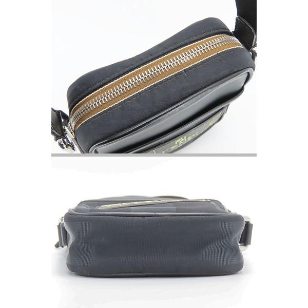 美品 フェンディ FENDI ペカン ストライプ ミニ ショルダーバッグ