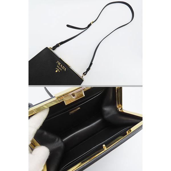 PRADA 美品 プラダ サフィアーノ ライトフレームバッグ PRADA 美品 プラダ サフィアーノ ライトフレームバッグ