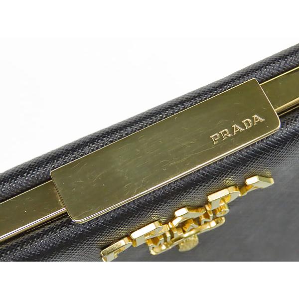 PRADA 美品 プラダ サフィアーノ ライトフレームバッグ PRADA 美品 プラダ サフィアーノ ライトフレームバッグ