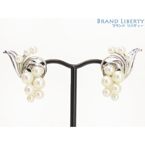 MIKIMOTO（ミキモト） 美品 パール イヤリング シルバー アコヤ真珠 