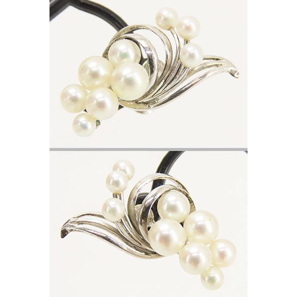 MIKIMOTO 美品 ミキモト パール イヤリング シルバー アコヤ真珠 