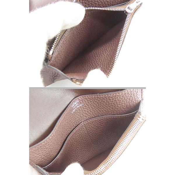 エルメス　HERMES　ドゴン コンパクト　エベンヌ ダークブラウン Dogon 新品同様 エルメス HERMES ドゴン コンパクト コイン