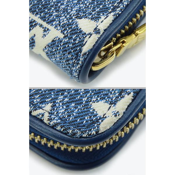 ルイヴィトン LOUIS VUITTON 二つ折り財布 モノグラム ジャガードデニム ラウンドジップウォレット M81226 ブルー LOUIS VUITTON ルイヴィトン モノグラム・ジャガード・デニム ジッピー