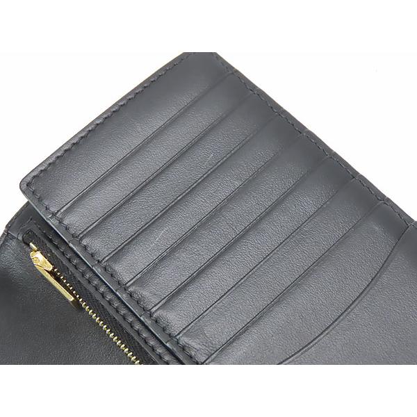 ほぼ新品 セリーヌ CELINE トリオンフ バーティカルウォレット 二