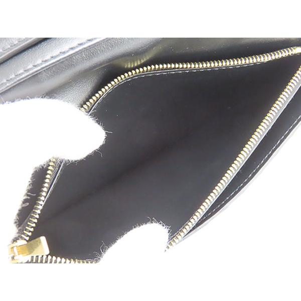 ほぼ新品 セリーヌ CELINE トリオンフ バーティカルウォレット 二