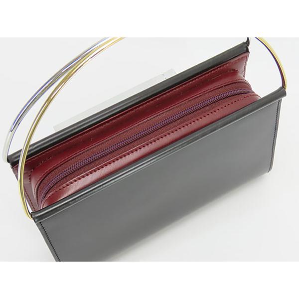 レア美品 カルティエ Cartier ヴィンテージ トリニティ レザー ミニハンドバッグ パーティーバッグ ブラック ボルドー L3000496