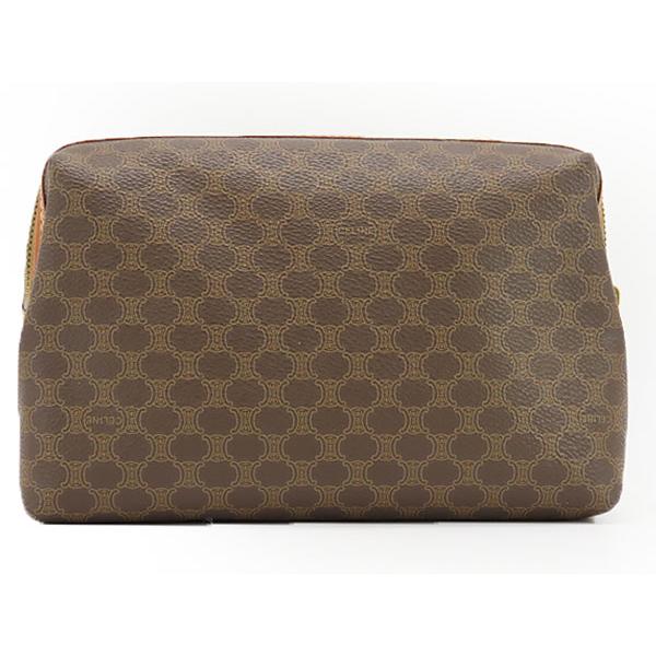 超美品 セリーヌ CELINE ヴィンテージ マカダム コスメポーチ 化粧