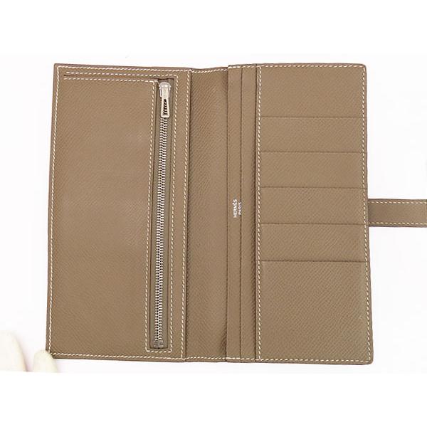 HERMES 美品 エルメス ベアンスフレ 二つ折り長財布 マチ有り HERMES 美品 エルメス ベアンスフレ 二つ折り長財布 マチ有り