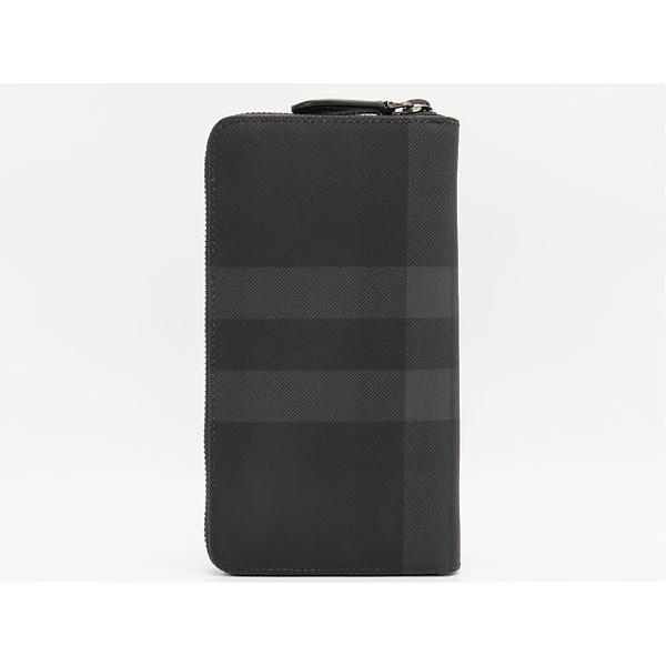 BURBERRY（バーバリー） 未使用 チャコールチェック ラウンドジップ