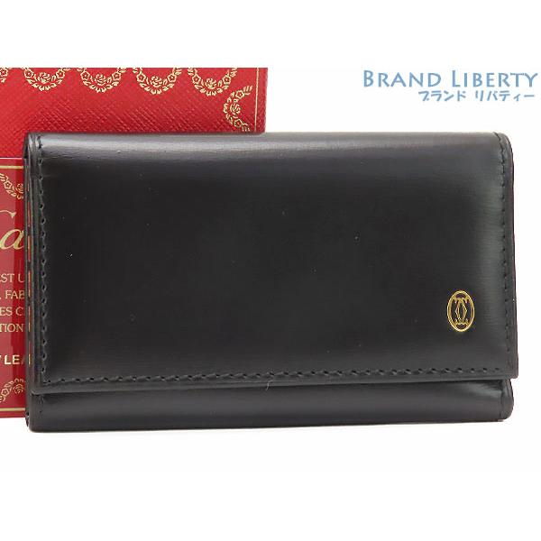 カルティエ パシャ 6連 レザー キーケース ブラック 箱付き