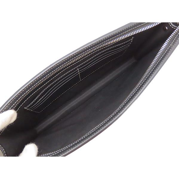 BURBERRY（バーバリー） 美品 チェック レザー ジップポーチ セカンド