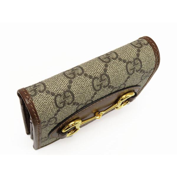 美品✨GUCCI グッチ 折り財布 GGスプリーム ホースビット 金具 PVC GUCCI（グッチ） 財布 レディース ブランド 二つ折り財布 ホースビット