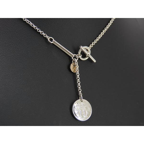 超美品 エルメス HERMES エクスリブリス PM シルバー ネックレス  