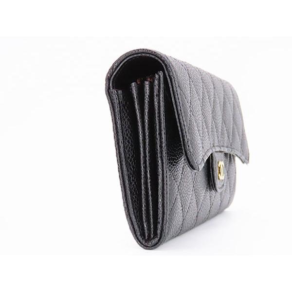 マトラッセ 新品同様 シャネル ココマーク クラシック ロング フラップ  