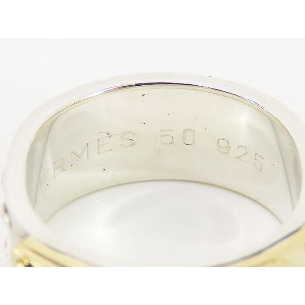 HERMES（エルメス） 美品 ケリー リング 指輪 コンビ 750 K18 シルバー