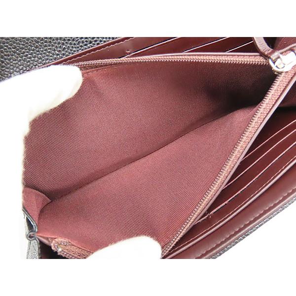 マトラッセ 超美品 シャネル CHANEL ココマーク キャビアスキン 二