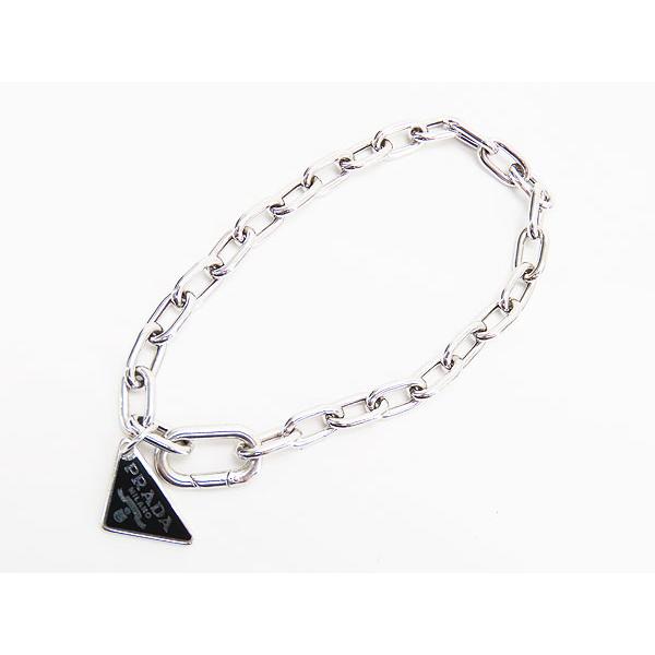 PRADA（プラダ） 美品 トライアングル チェーン ブレスレット 腕輪