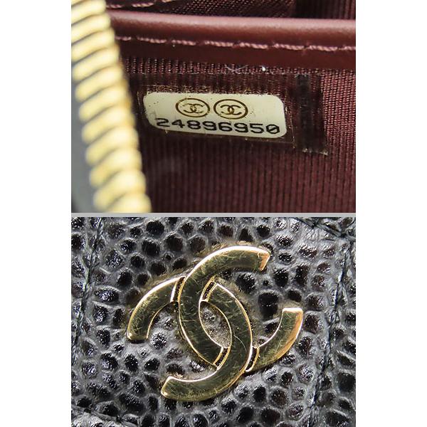 シャネル マトラッセ ココマーク CHANEL キャビアスキンゴールド金具