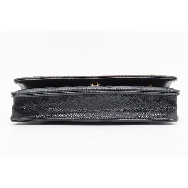 未使用シャネルマトラッセキャビアスキンクラシックチェーンウォレット斜 CHANEL - 未使用シャネルマトラッセキャビアスキンクラシックチェーン