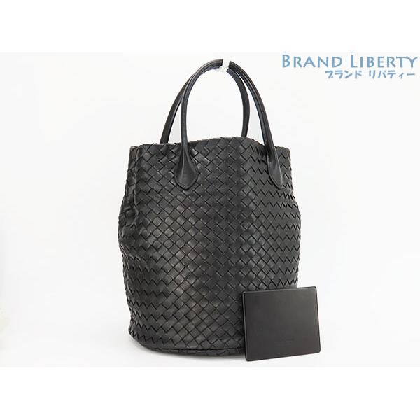 BOTTEGA VENETA（ボッテガ・ヴェネタ） 超美品 ボッテガ ヴェネタ イントレチャート バケツ型 トートバッグ ハンドバッグ ...