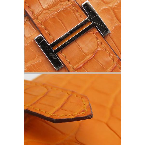 Bearn 美品 エルメス HERMES ベアンコンパクト アリゲーター Bearn 美品 エルメス HERMES ベアンコンパクト アリゲーター