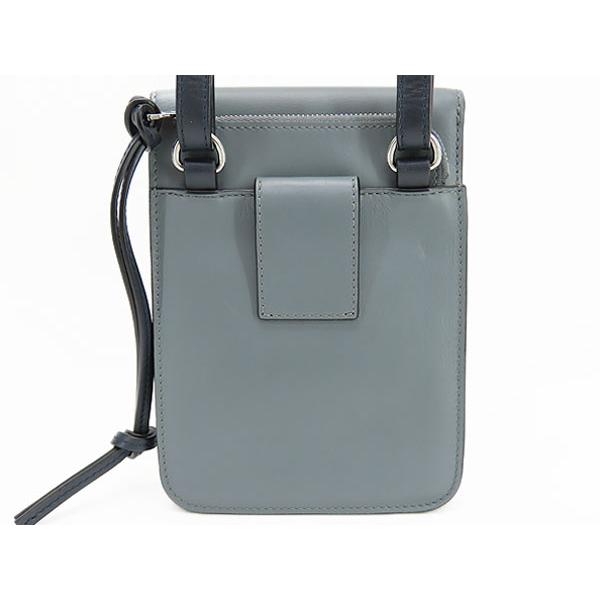 LOEWE 美品 ロエベ アナグラム フラット ガセット クロスボディバッグ 