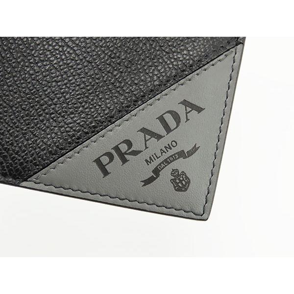 PRADA（プラダ） 未使用 バイカラー Wホック カードケース パスケース