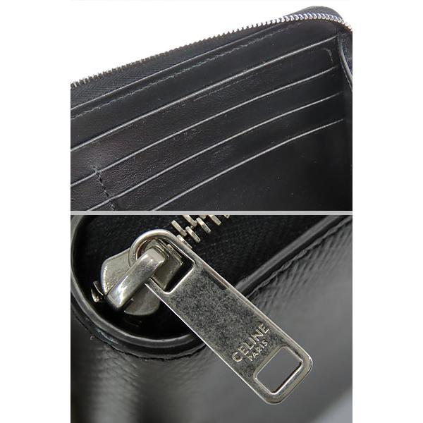 CELINE 外超美品 セリーヌ ラージ ジップドウォレット ラウンド  