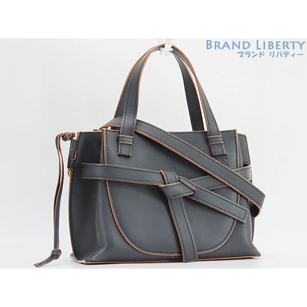 超美品 ロエベ LOEWE ゲート トップ ハンドル ミニ バッグ 2WAY  