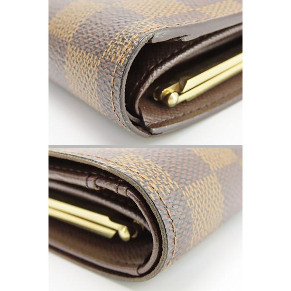 【美品】 ルイ ヴィトン ダミエ ポルト モネ ヴィエノワ がま口 コンパクト LOUIS VUITTON（ルイ・ヴィトン） 美品 ダミエ ポルトモネ ビエ