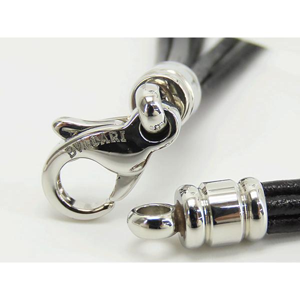 BVLGARI（ブルガリ） 新品同様 レザー 5連 チョーカー ネックレス 39CM