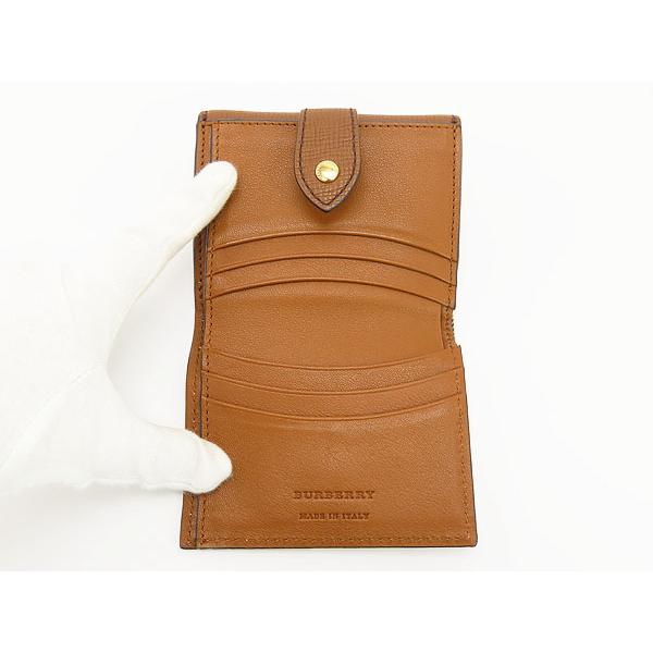 BURBERRY（バーバリー） ほぼ新品 ハウスチェック＆レザー 二つ折り