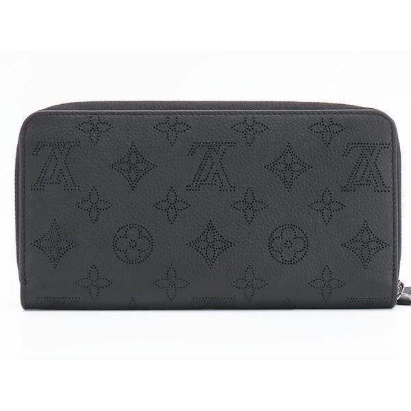 ほぼ新品 ルイヴィトン LOUIS VUITTON マヒナ ジッピーウォレット ラウンドファスナー長財布 ノワール ブラック カーフレザー M61867｜brandliberty｜02