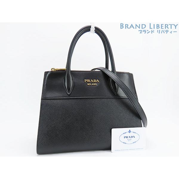 PRADA 美品 プラダ パラディグム サフィアーノ 2WAY ハンドバッグ 