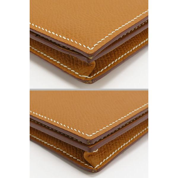 Bearn 超美品 エルメス HERMES ベアンスフレ 二つ折り長財布 マチ有り