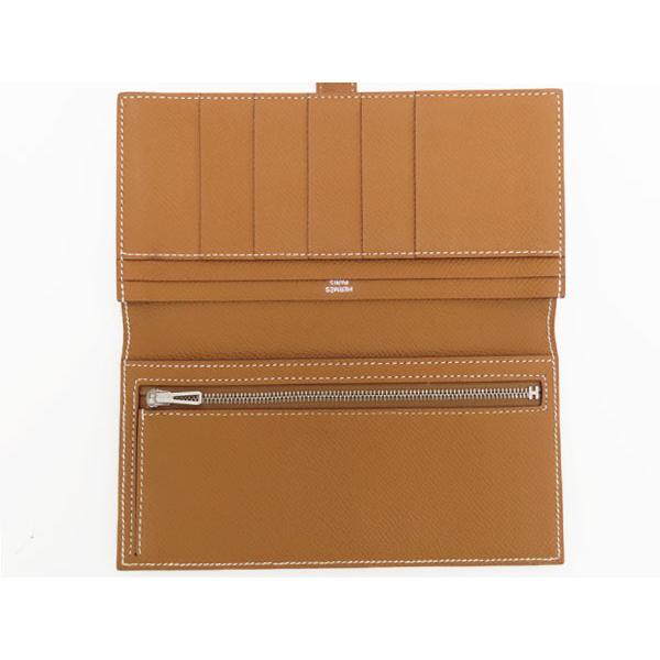 Bearn 超美品 エルメス HERMES ベアンスフレ 二つ折り長財布 マチ有り