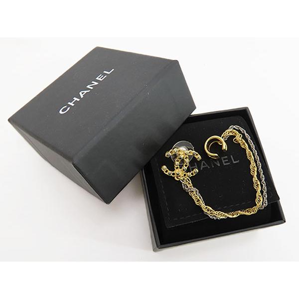 CHANEL 新古品 シャネル ココマーク カラーストーン イヤーカフ CHANEL 新古品 シャネル ココマーク カラーストーン イヤーカフ