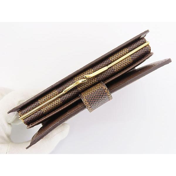 【美品】ルイヴィトン　ダミエ　ヴィエノワ　がま口　コンパクト LOUIS VUITTON（ルイ・ヴィトン） 新品同様 ダミエ ポルトモネ