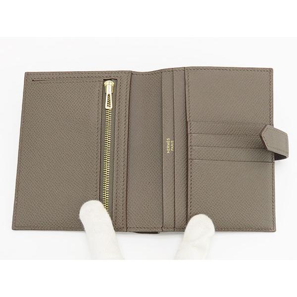 超美品 エルメス HERMES ベアンコンパクト 二つ折り財布 コンパクト 
