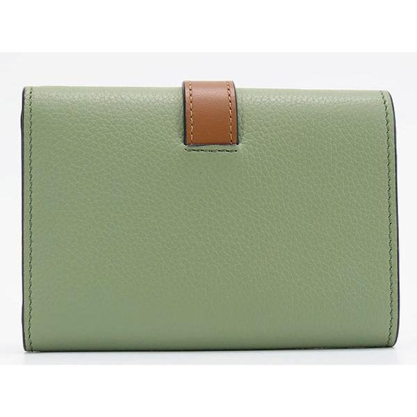 超美品 ロエベ LOEWE バーティカル ウォレット スモール アナグラム 三 