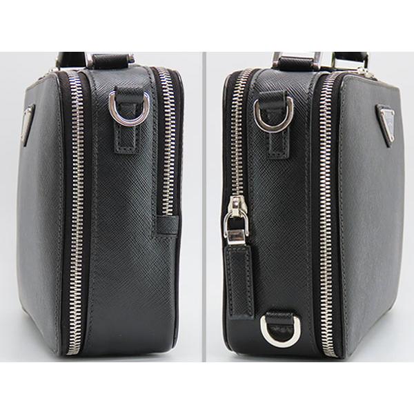 PRADA（プラダ） 美品 ブリック サフィアーノレザーバッグ 2WAY ポーチ