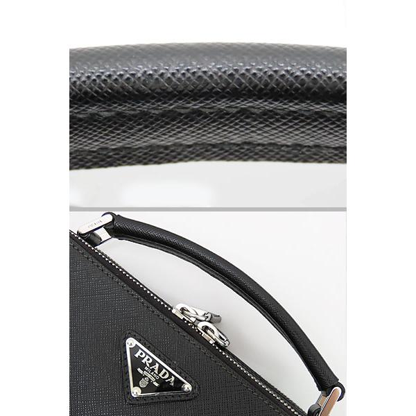 PRADA（プラダ） 美品 ブリック サフィアーノレザーバッグ 2WAY ポーチ